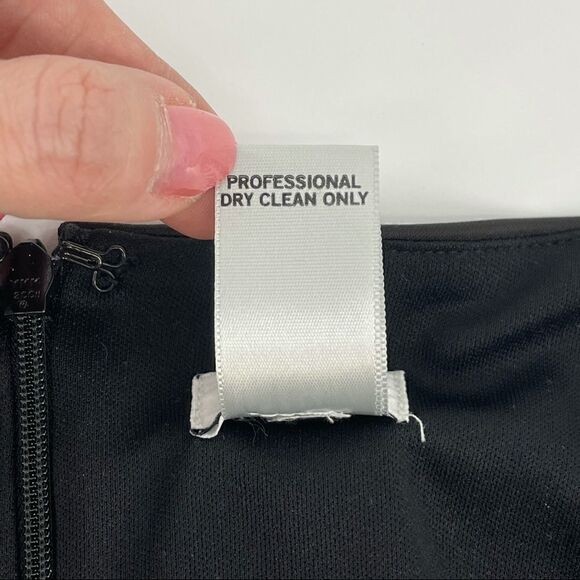 CACHE Puff Sleeve Ruched Satin Dress - Picture 10 of 11